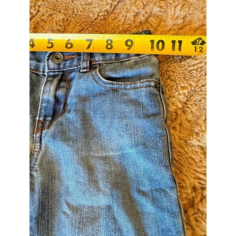 The Children's Place Boys Straight Leg Jeans Medium Wash Adjustable Waist Size 4